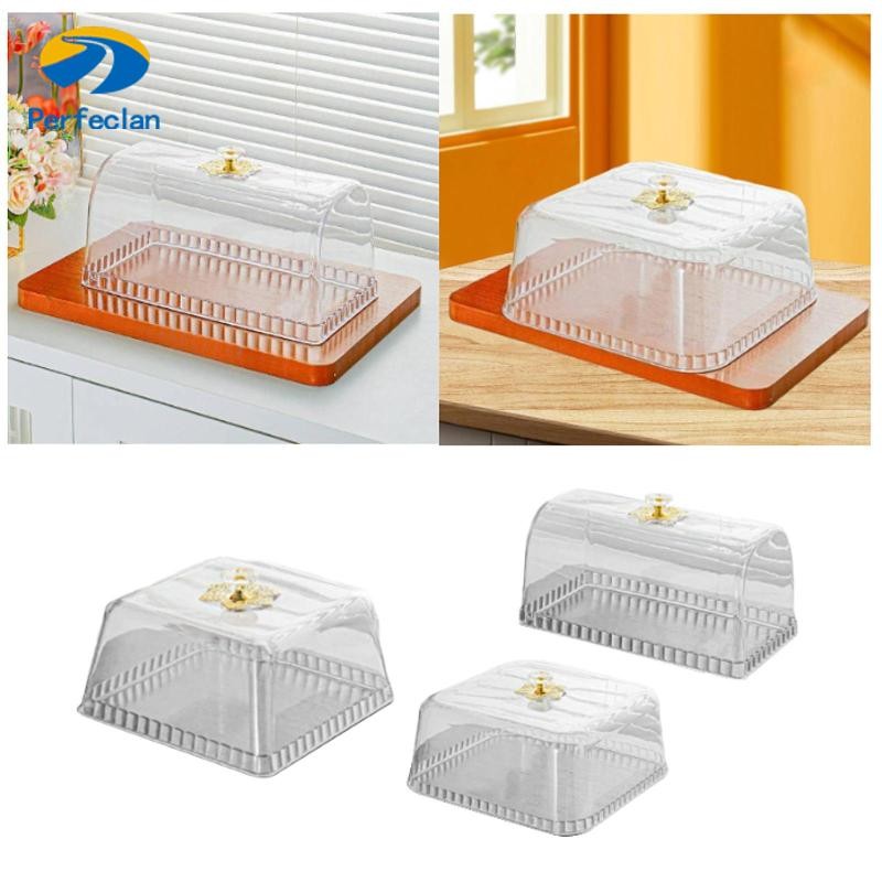 [Perfeclan] ฝาครอบขาตั้งเค้ก Pastry Display Cloche,ของตกแต่ง,ฝาปิดเค้กกันฝุ่น,อาหาร