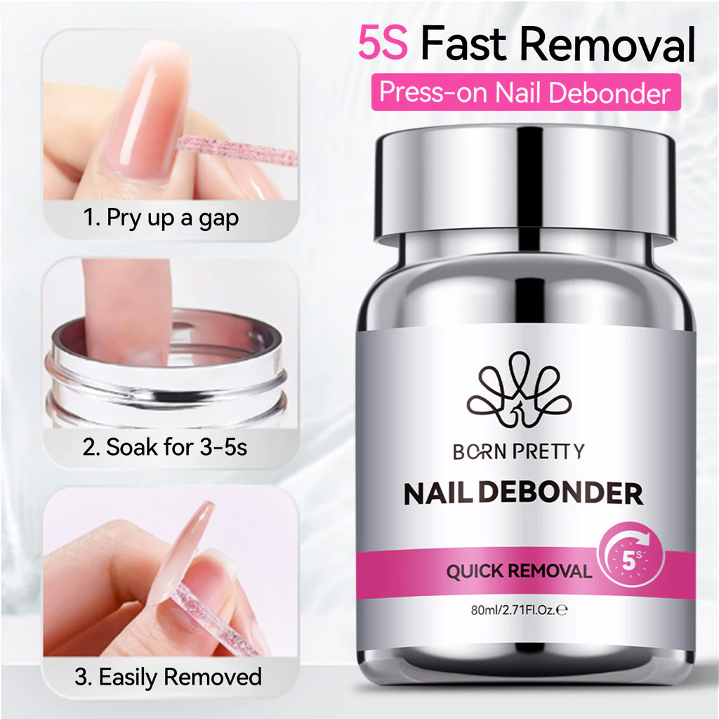 【Local】BORN PRETTY 80ml กาวทาเล็บ Remover สําหรับเล็บปลอมกดบนเล็บ Debonder