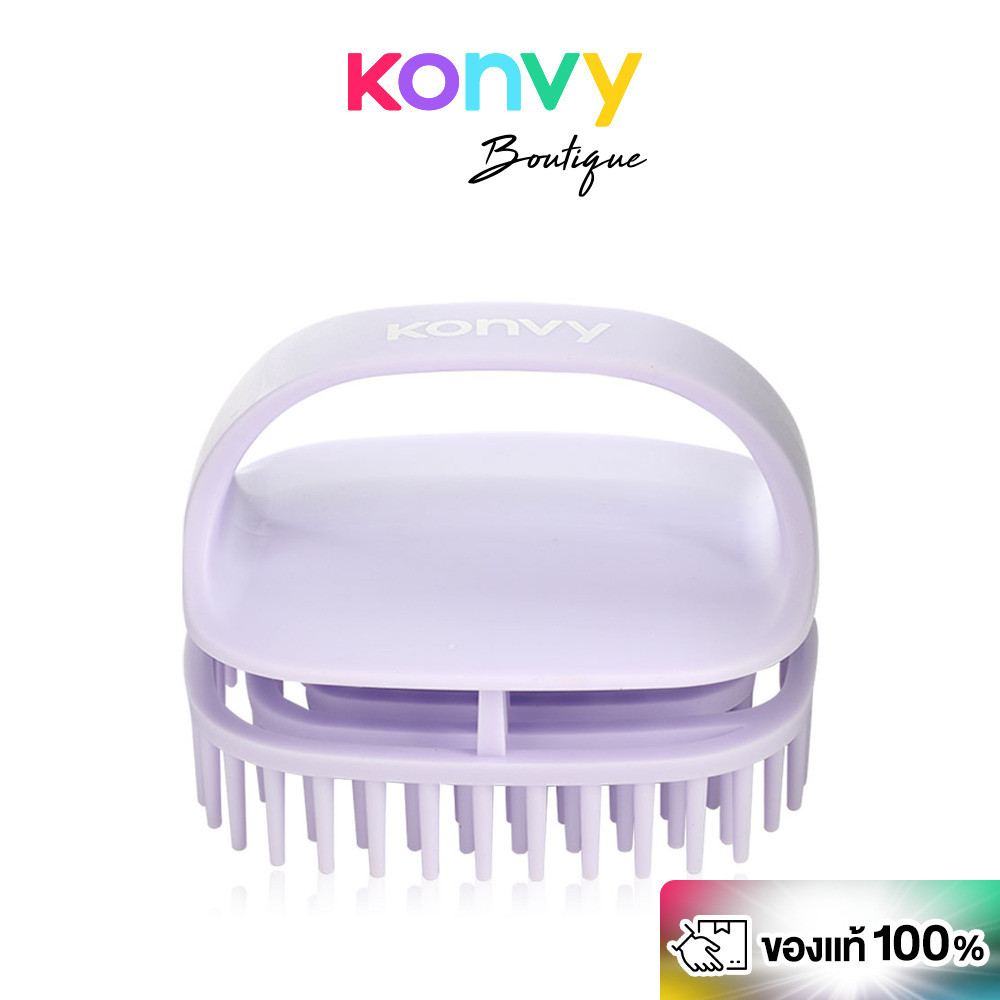 Konvy Scalp Massager Shampoo Brush #Purple.