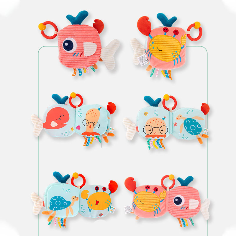 หนังสือผ้า หนังสือผ้า​สำหรับเด็ก  มีหางมีเสียงก๊อบแก๊บ ด้วยกระดาษเสียง ฉีกขาดยาก  ผ้านุ่มปลอดภัย - รูปที่ 7