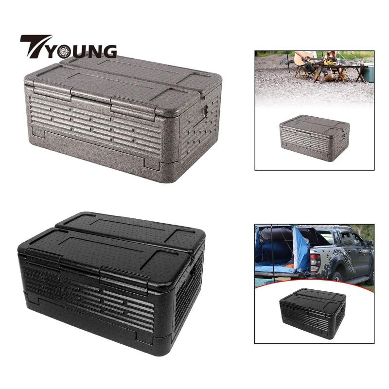 [มีจําหน่าย] Ice Chest Cooler 60L Large Camping Freezer Chest for Beach Camping Picnic