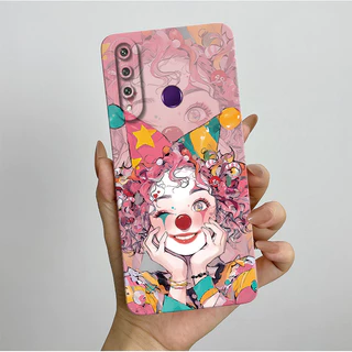 สําหรับ Huawei Y6P Y7P 2020 กรณีซิลิโคนความงามสวยผีเสื้อดอกไม้กันกระแทกสแควร์ Matte Soft TPU กันชนสําหรับ Huawei Y 6P Y 7P ปลอก