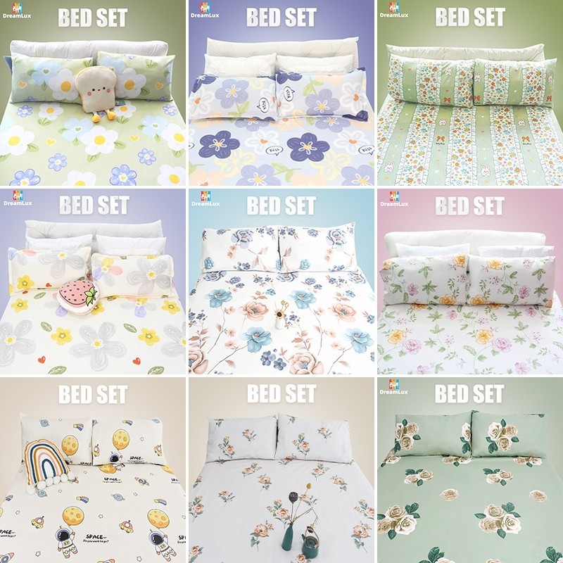 🌸ผ้าปูที่นอน 360° รัดมุมแน่น🌟 ผ้าฝ้ายซักได้ ระบายอากาศดี ลายดอกไม้สวยงาม ใช้ได้ทุกขนาดเตียง