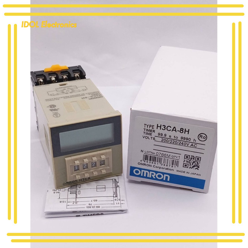 ราคาถูก! H3CA-8H TIMER TIME 99.9 s to 9990 h VOLTS. 200/220 สินค้าถ่ายจากงานจริงทางร้าน /240V AC
