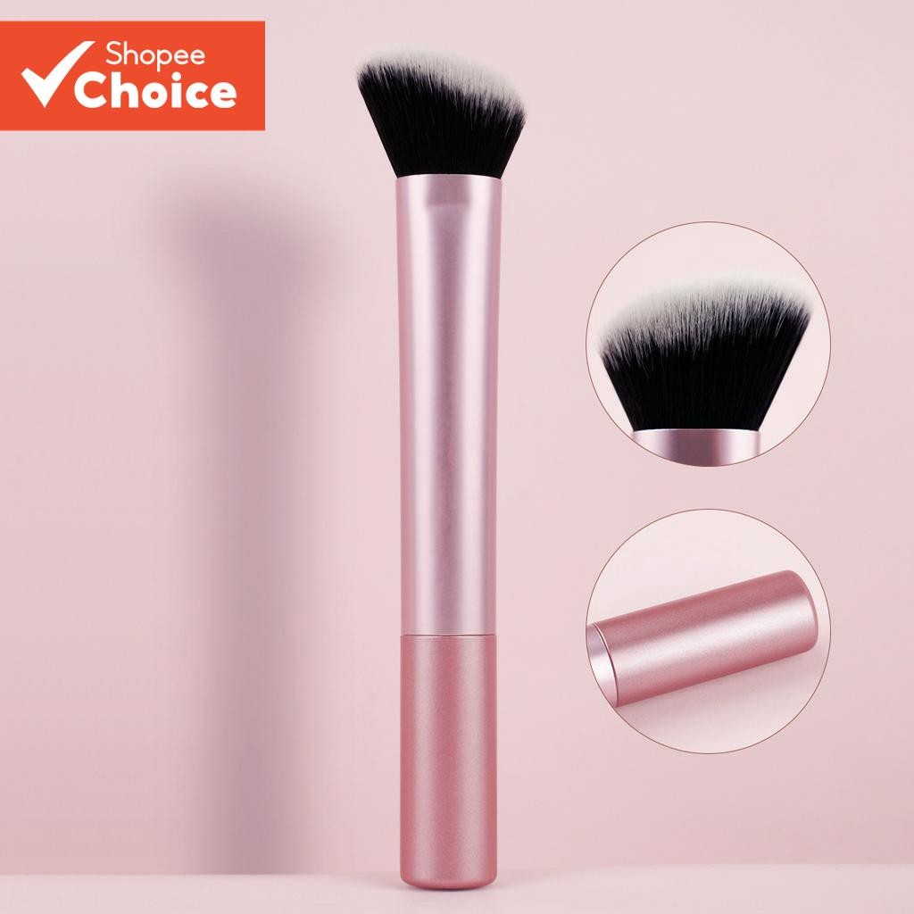 One Contouring Brush Large Pink Angled Shadow Face แปรงแต่งหน้าคอนทัวร์หน้า Silhouette