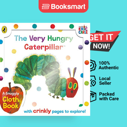 หนังสือผ้าหนอนผีเสื้อหิวมาก โดย Eric Carle Rag Book Peng 9780241631409