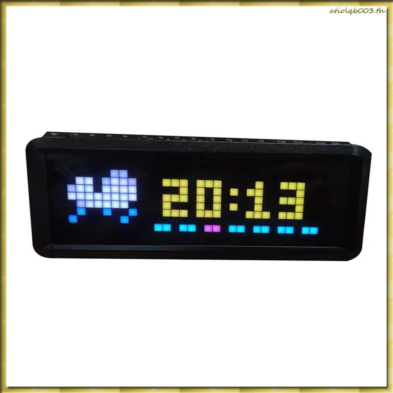 [HDED] นาฬิกาจอแสดงผล LED ขนาดเล็กพร้อมนาฬิกาสภาพอากาศสต็อก Cryptocurrency Bitcoin Forex Price Deskt