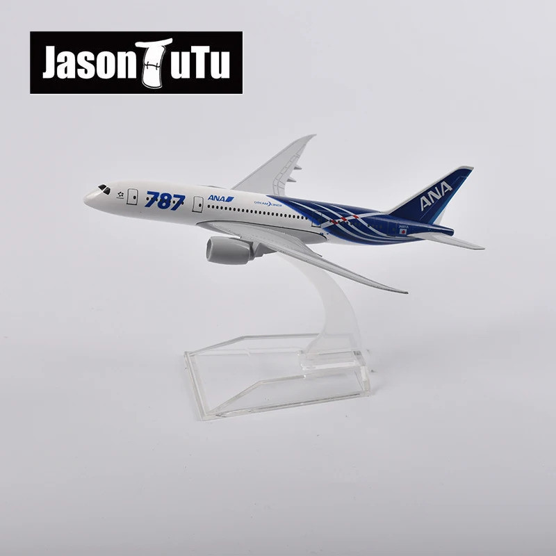 16 ซม.ANA Boeing 787 เครื่องบินเครื่องบินรุ่นเครื่องบินDiecastโลหะ 1/400 Scale Planesโรงงานขายส่งDro