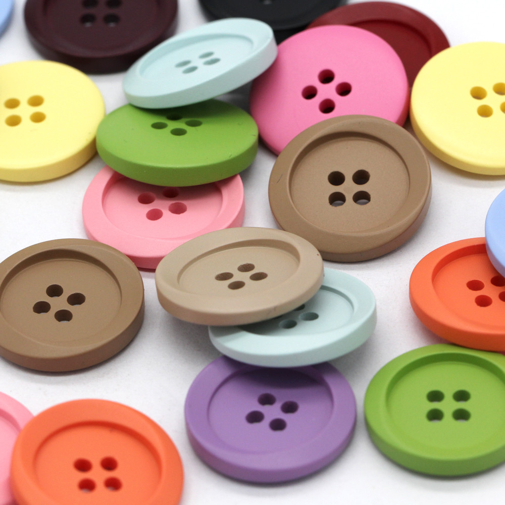 15/25/30มิลลิเมตรขนาดใหญ่ปุ่มเรซิ่นที่มีสีสันสําหรับเสื้อผ้าเสื้อเสื้อชุดเสื้อเสื้อกันหนาวชุดนอนงานฝีมือ ทําเอง ตกแต่งทําด้วยมื - รูปที่ 4