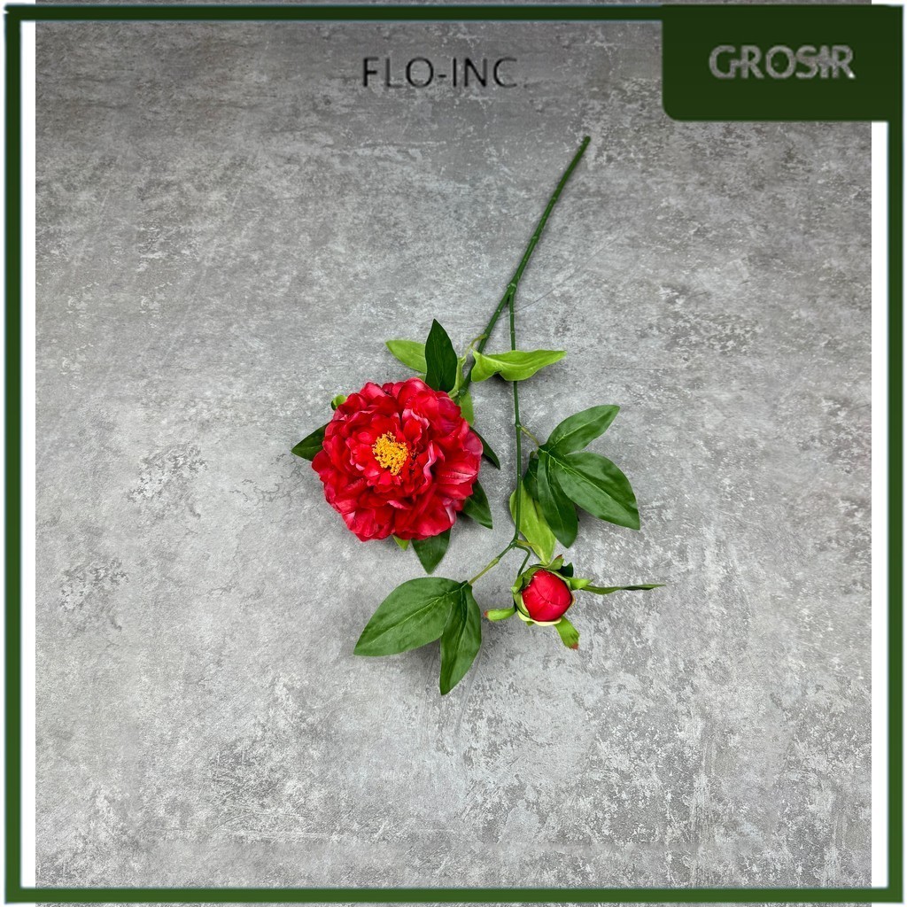 FLO-INC.- C59 ONI - ONI (x2) ดอกไม้ดอกโบตั๋น ผ้าไหม ผ้า 68CM ARTIFICIAL FLOWERS ROOM DECORATION HOME