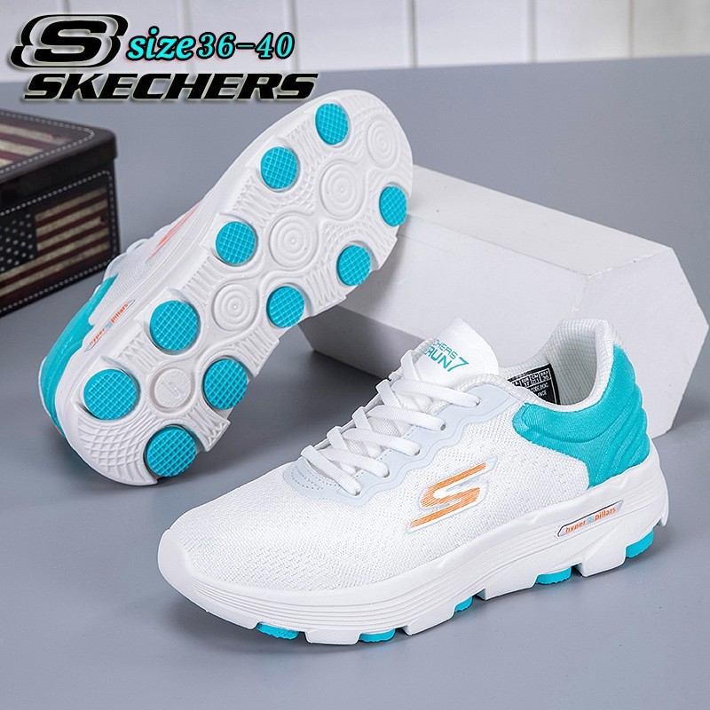 HD5 2024 รองเท้าผ้าใบผู้หญิงใหม่ Skechers Hyper&Pillars รองเท้าลำลองแบบผูกเชือก