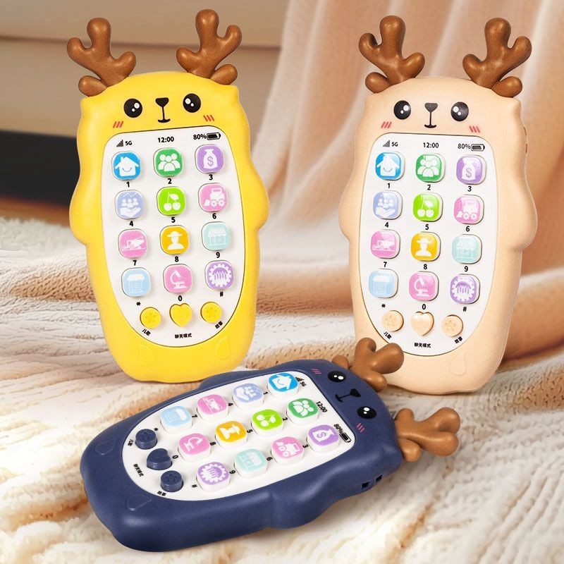 เด็กสามารถกัดฟันเด็กจําลองเพลงของเล่นโทรศัพท์มือถือการศึกษาปฐมวัยปริศนาเครื่องเรื่องมัลติฟังก์ชั่น 5