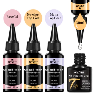 MTSSII 30ml ฐานเจล Top Coat Function เจลโปแลนด์ Soak Off UV Vernis กึ่งถาวรเล็บเล็บเจลเคลือบเงาเล็บ Art