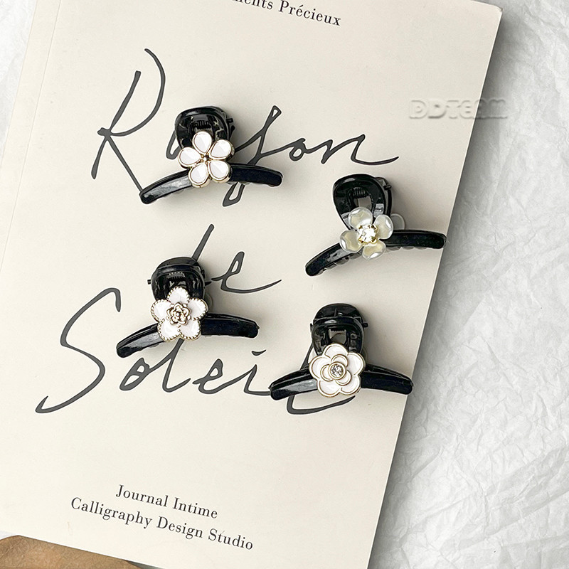 ความรู้สึกระดับไฮเอนด์ ดอกเคมีเลีย มินิคว้าคลิปผู้หญิงด้านเรียบกิ๊บเจ้าหญิงหัวอารมณ์อุปกรณ์ผม - รูปที่ 3