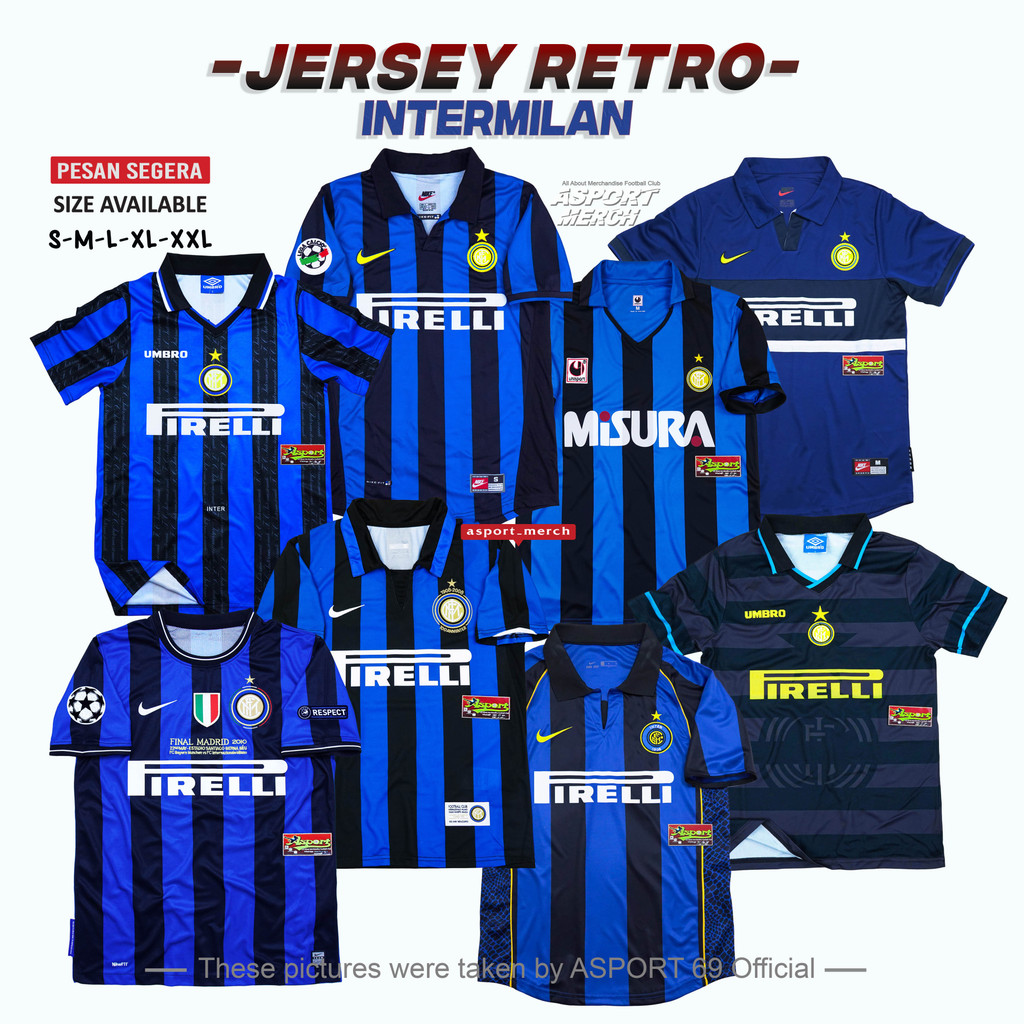 INTER RETRO COLLECTION RETRO INTER HOME AWAY THIRD RETRO INTER 1990 - 2002
