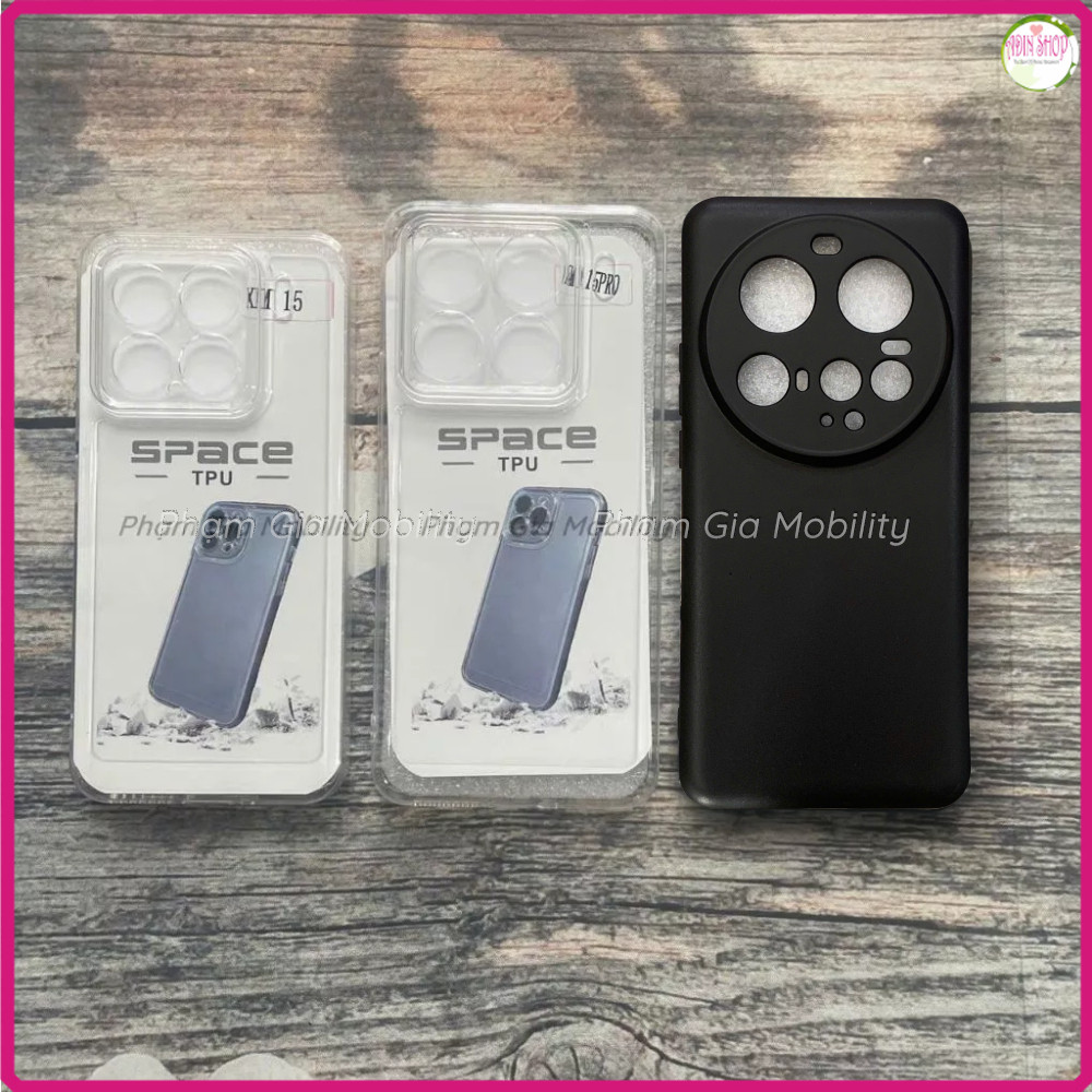 เคส Xiaomi 15 X 15Pro X15 Pro/ Xiaomi 15 Ultra 15Ultra 5G สีดํายืดหยุ่น กันกระแทก ป้องกันสีส้มคุณภาพ