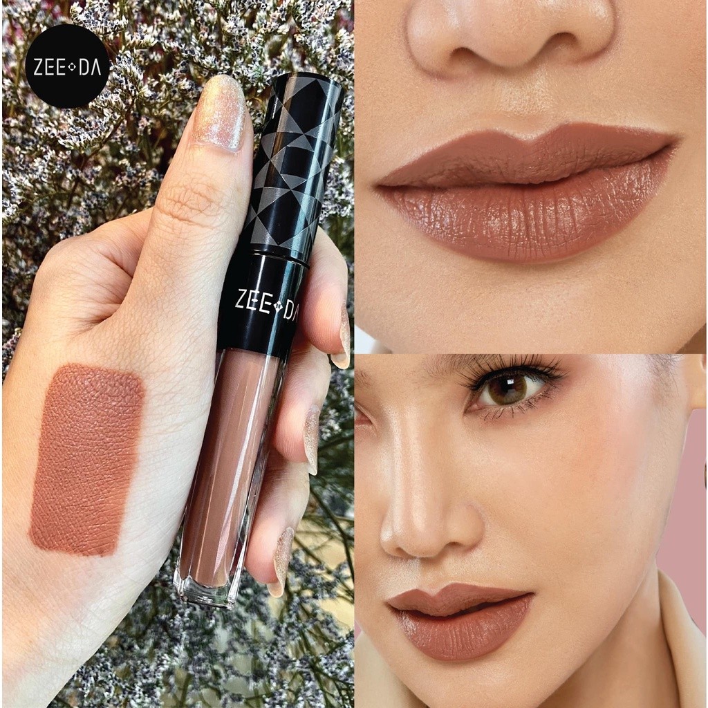 +- ZEEDA SILKY COAT LIP MATTE (ลิปกันน้ำ, ไม่ติด mask)