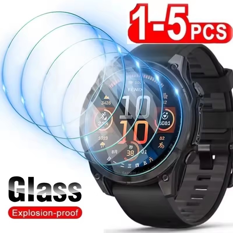 สําหรับ Garmin Fenix 8 43 มม.47 มม.51 มม.Fenix E ป้องกันหน้าจอกระจกนิรภัยสําหรับ Garmin Fenix 8
