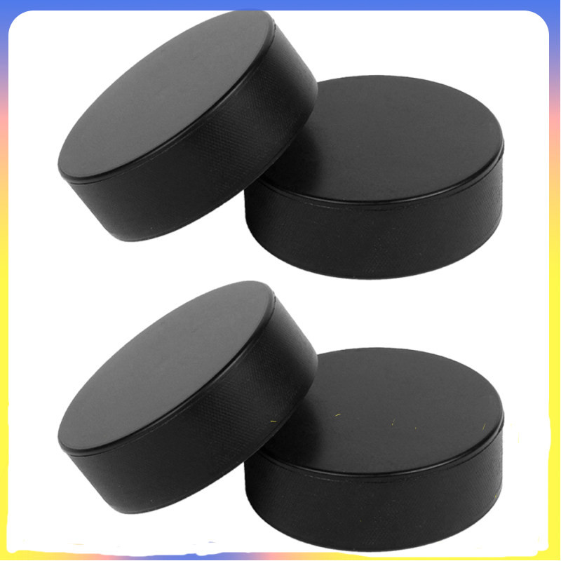 Lexsomeo 4pcs Pu Ice Hockey Puck Replacement Training Puck Competition Training Puck