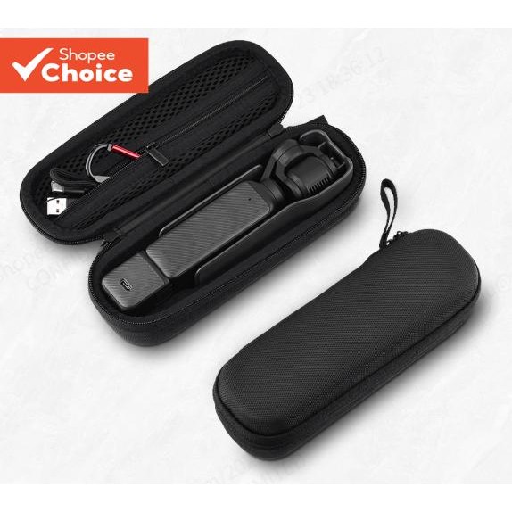 กระเป๋าถือสําหรับ DJI Osmo Pocket 3 เกราะป้องกันกล้องไนลอนกล่องเก็บแบบพกพากระเป๋าถือ Ca rabiner อุปกรณ์เสริม
