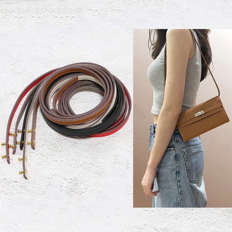 เหมาะสําหรับ kelly Wallet Transformation kelly Bag Tofu Bag Strap Black Bag Strap Shoulder Strap Cro