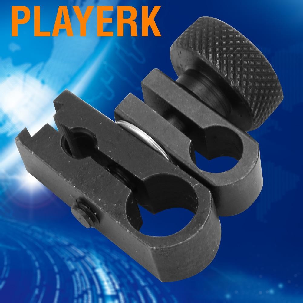 PlayerK 1PCS Tungsten Steel Dial Indicator Clamp Chuck Firm High Hardness Swivel Clamps รูปลักษณ์ที่