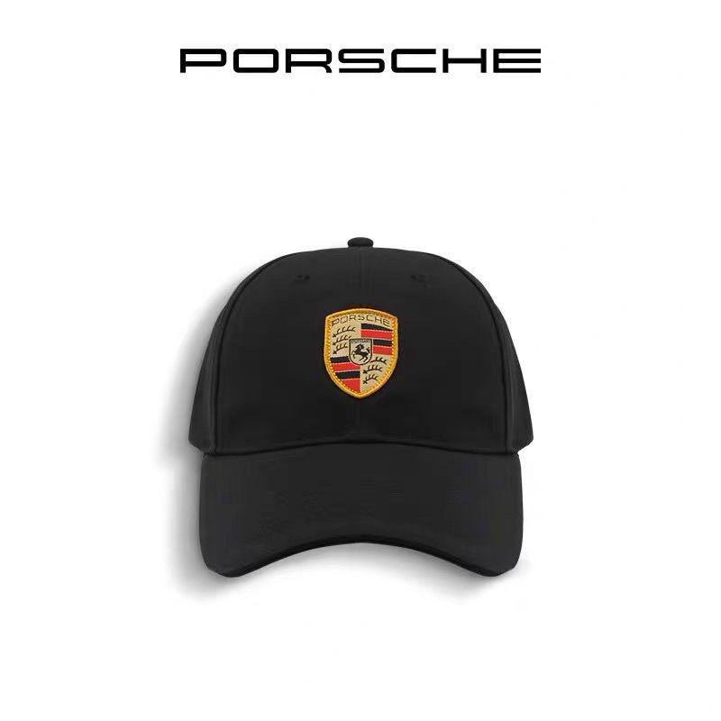 PORSCHE hat, car shop custom work hat, embroidered shield logo, 911, 718, Macan, Cayenne, Panamera c