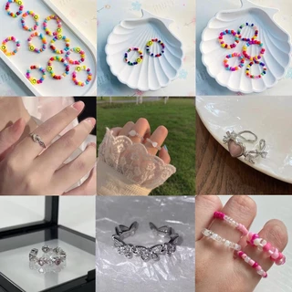 พร้อมส่งในไทย ส่งด่วน！📌 รวมแหวนน่ารัก ราคาหลักสิบ งานแฟชั่น สไตล์เกาหลี แหวน เครื่องประดับ RMIX