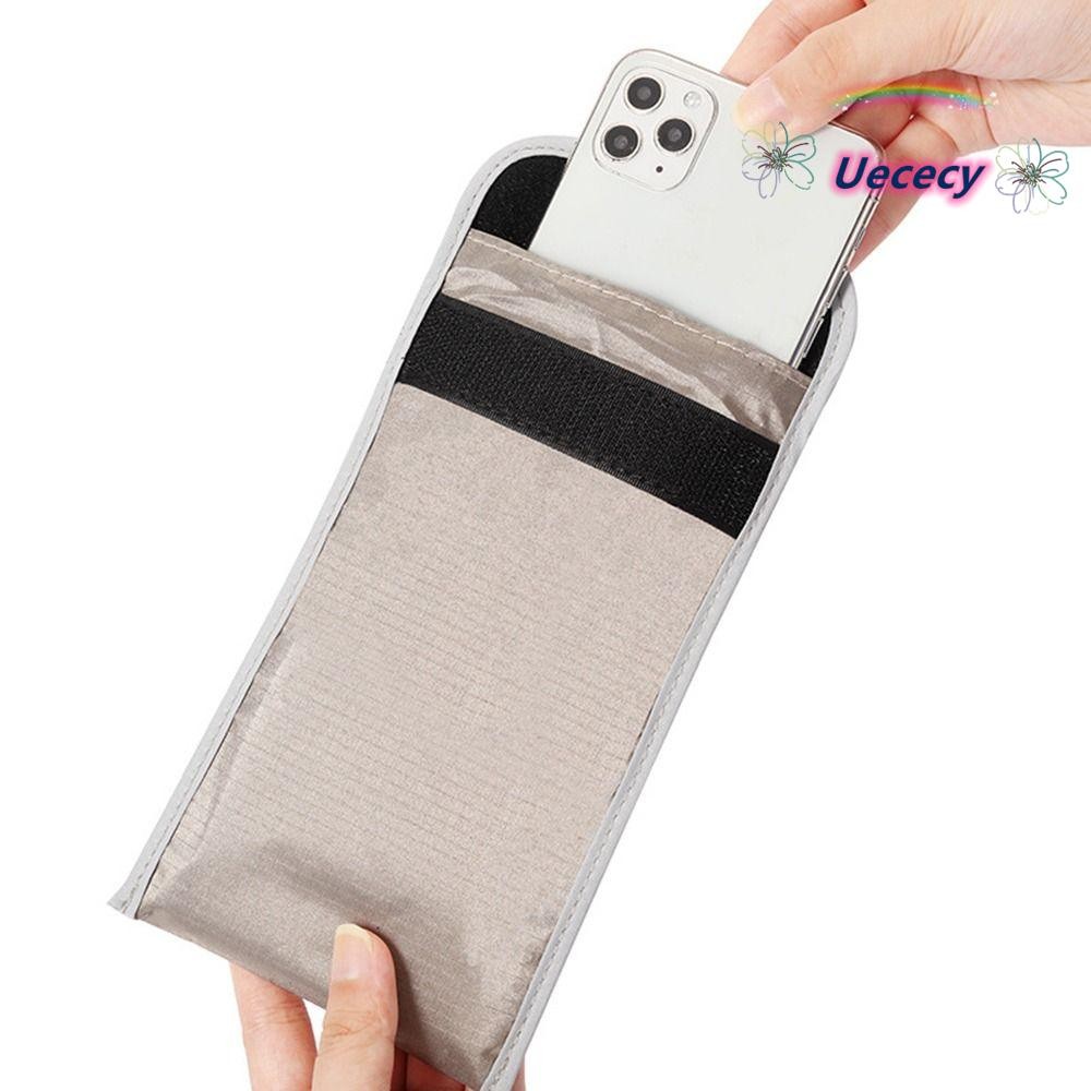 UECECY Faraday Bag, IC Magnetic Card Anti-tracking Shield Bag Pouch, Portable Signal Blocking Mobile