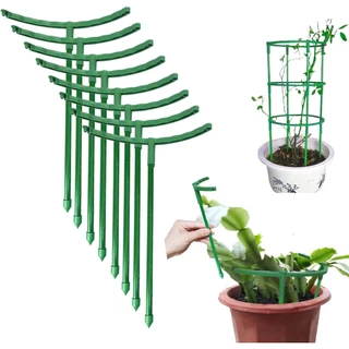ค้ำต้นไม้ครึ่งวงกลม Plant Support Ring 12 ชิ้น สำหรับดอกไม้ กระถาง และต้นไม้ลำต้นอ่อน