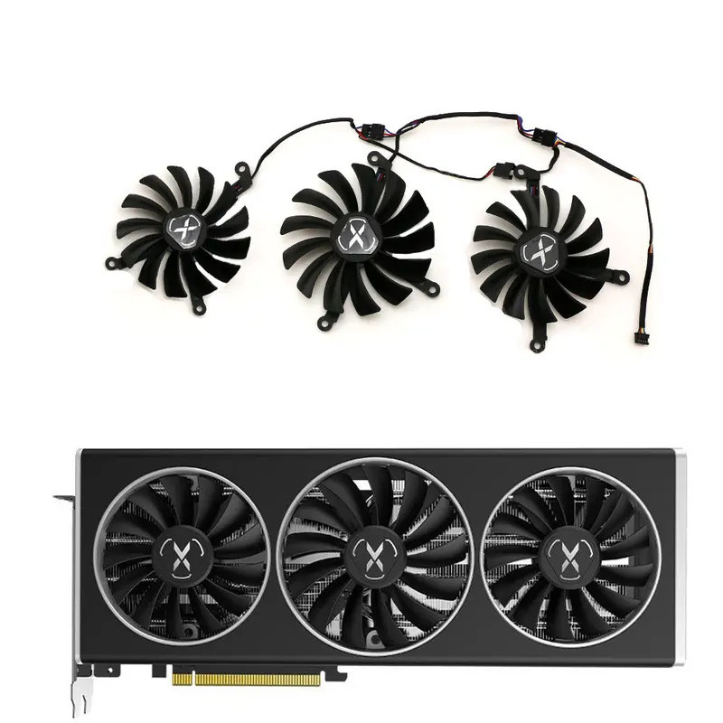 ใหม่ XFX 85 มม.95 มม.CF1010U12S 4PIN DC 12V Radeon RX 6700XT พัดลมสําหรับ XFX RX6700 XT RX6750XT 12G