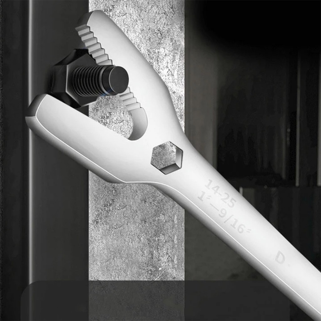 ร้านอยู่กทม.ประแจอเนกประสงค์ 6-25mm.ประแจตัว y ซ่อมรถ ประแจดอกขันน็อตสองหัว แบบเหล็กคาร์บอนสูง - รูปที่ 5