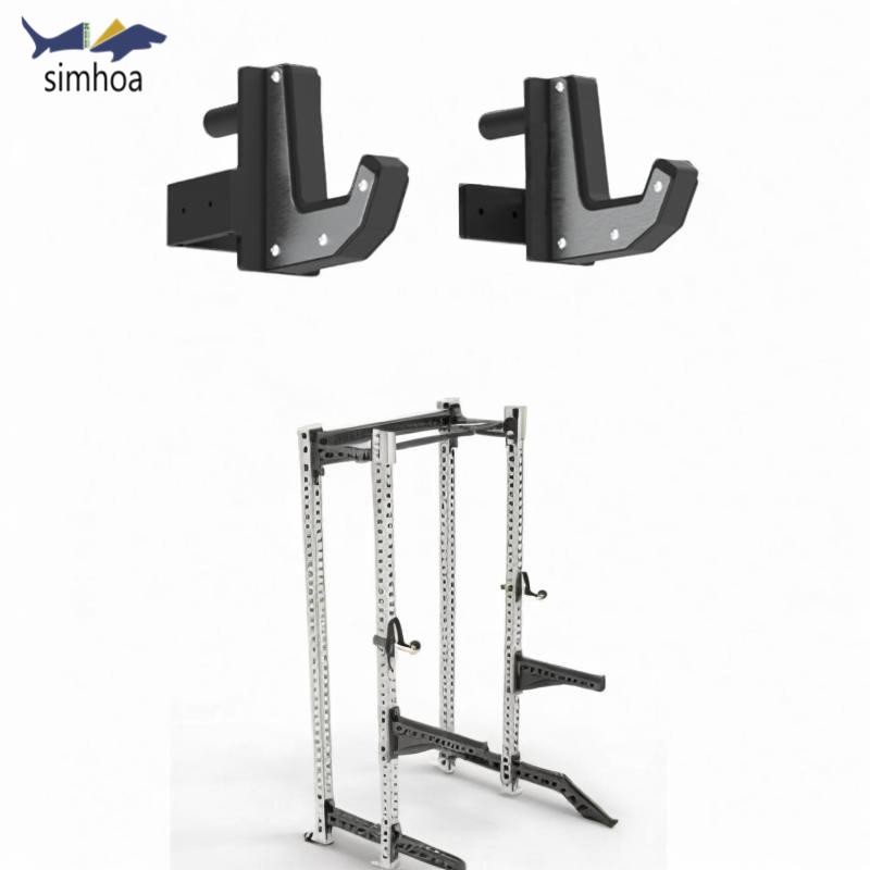 [wsitzct] 2 ชิ้น J Hooks สําหรับ Squat Rack Fitness Home Gym อุปกรณ์เสริมการออกกําลังกายเหล็ก