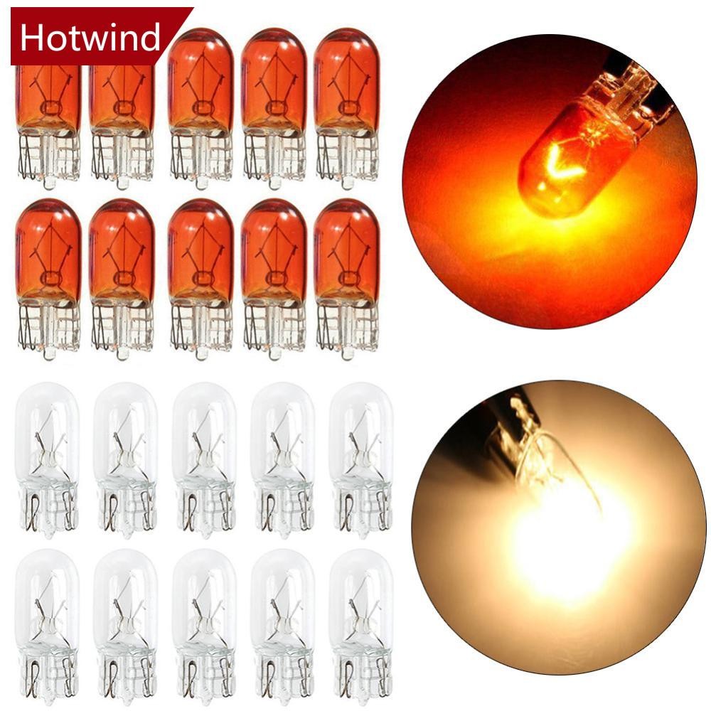 HTT 10 ชิ้น T10 Wedge ฮาโลเจน W5W 501 194 หลอดไฟ LED ภายในรถยนต์รถบรรทุกอัตโนมัติ
