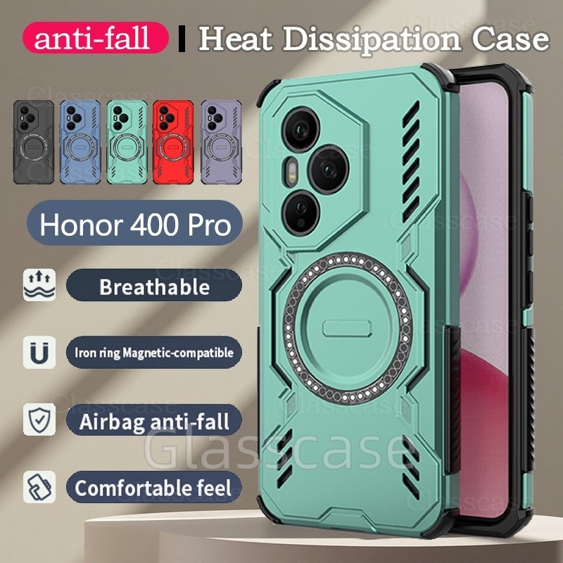 Honor 400 pro 2025 สําหรับ Honor 400 pro lite 400pro 400lite Honor400 Honor400pro Hollow การกระจายความร้อนเคสโทรศัพท์ป้องกันกล้องสี่มุมถุงลมนิรภัยกันกระแทกปกหลัง