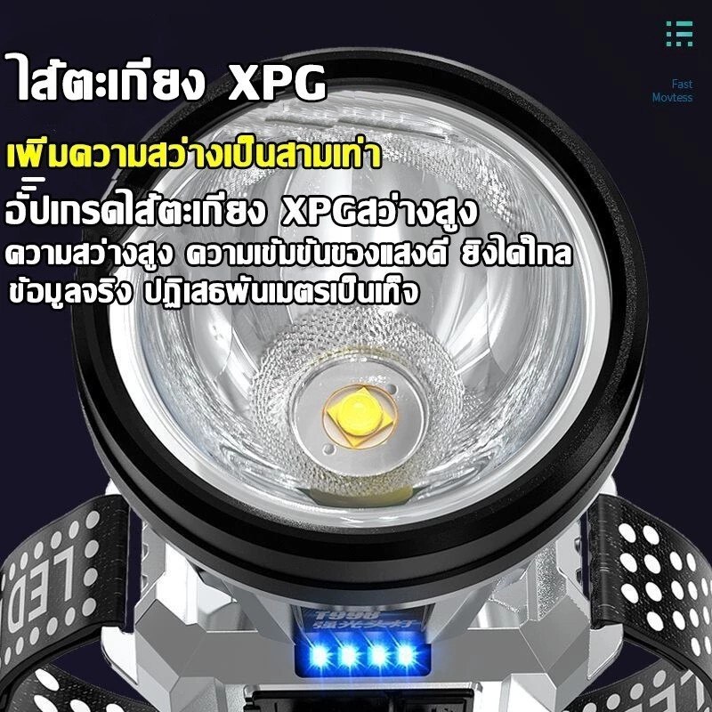 ไฟฉายคาดหัว T998 LED กันน้ำ thumbnail 5