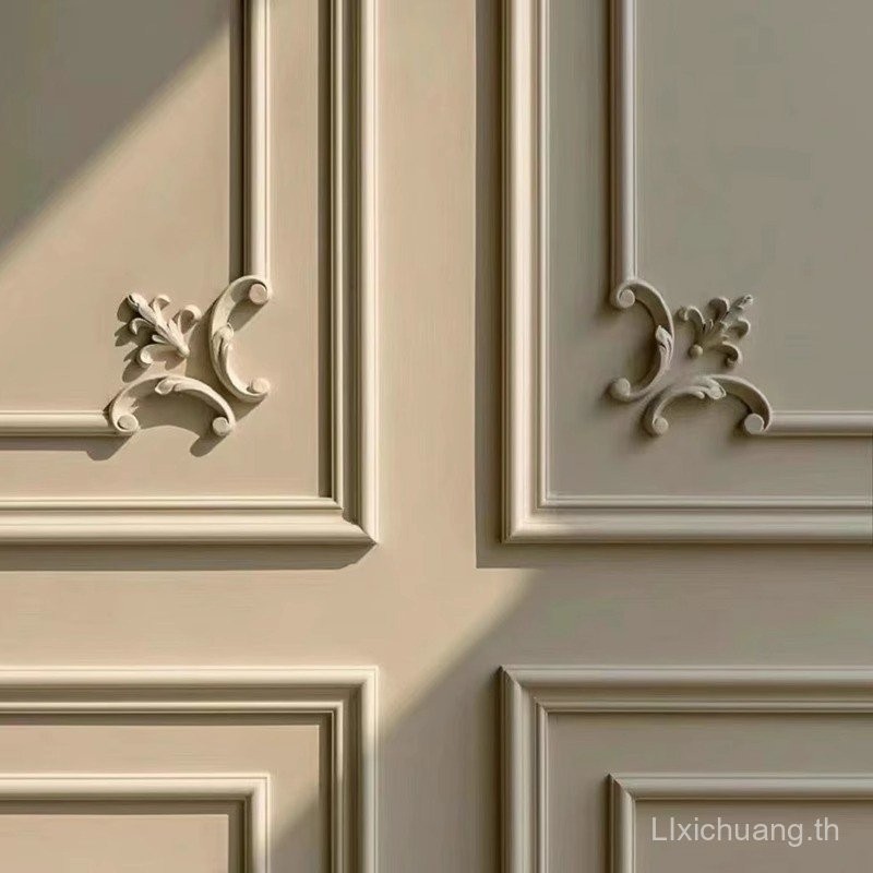 French PU Cornice TV Wall Trim Euro American Ceiling Moulding