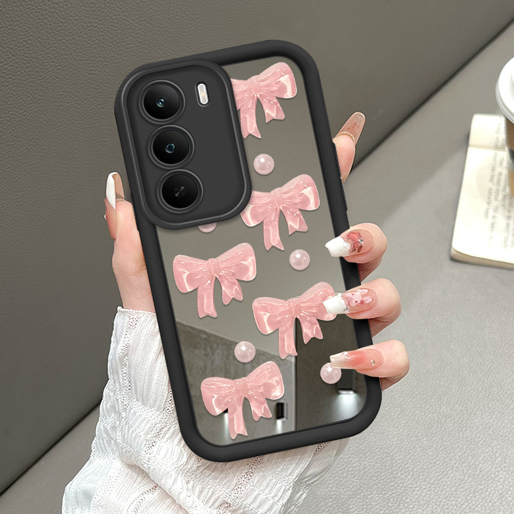 Realme C75 สําหรับกระจก Softcase กรณี HP โทรศัพท์ Kesing ปลอกดอกไม้ผีเสื้อ 8812 JZ