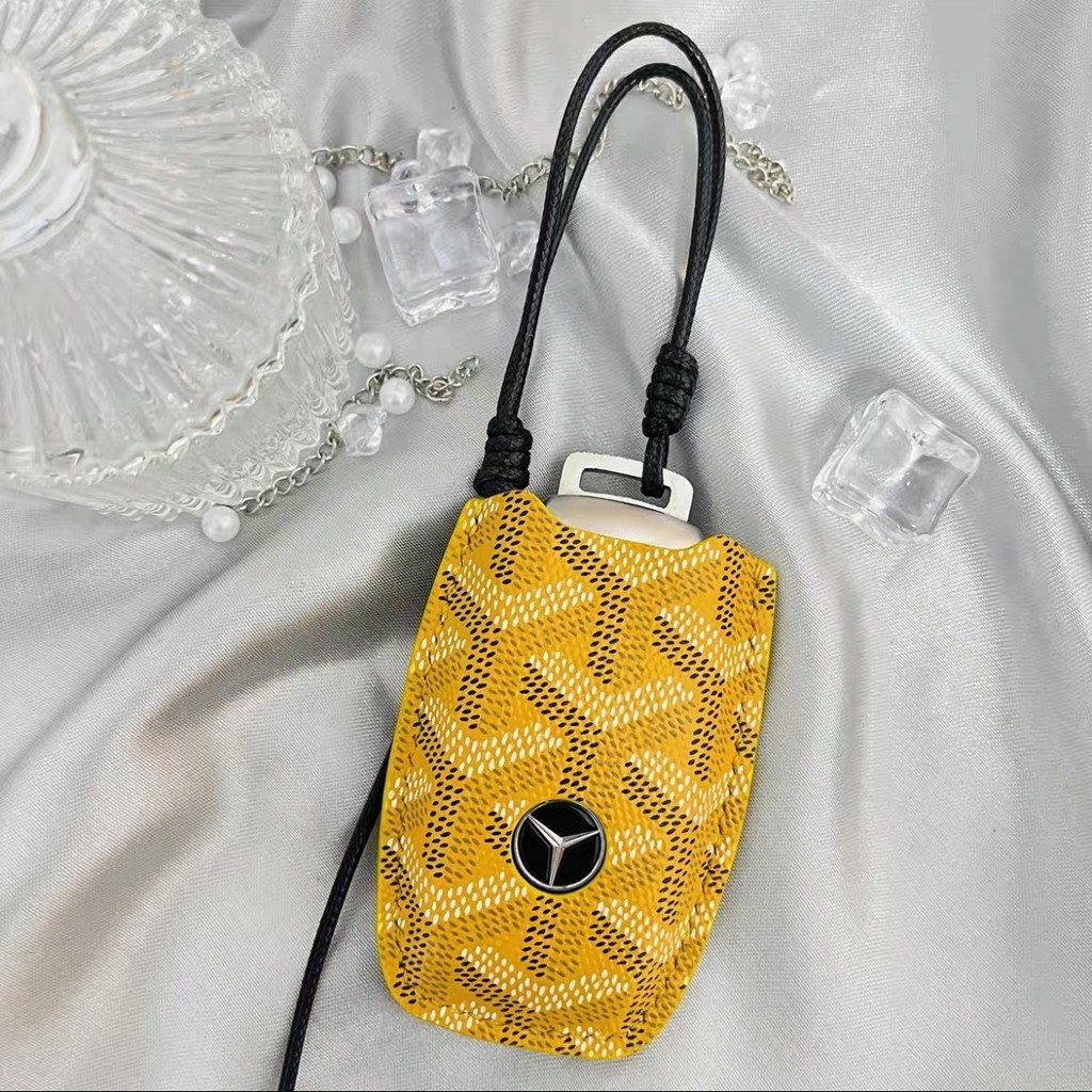 2024 Mercedes-Benz GLC300L กระเป๋าใส่กุญแจ C260L ผู้ชาย E300L รถ C200LV พวงกุญแจหนังแท้ C-Class E-Class BVAV