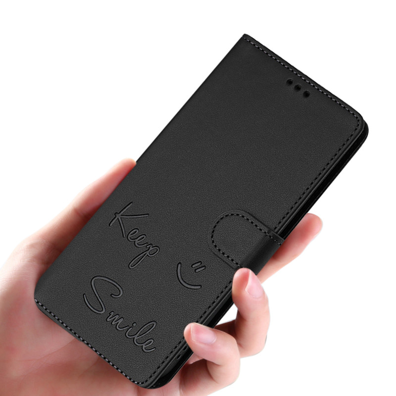 สําหรับ TCL NxtPaper 60 Ultra 605 60R K32 K33 K70 SE K70 NxtPaper กรณีฝาครอบยิ้มนูนรูปแบบพับ RFID Sh