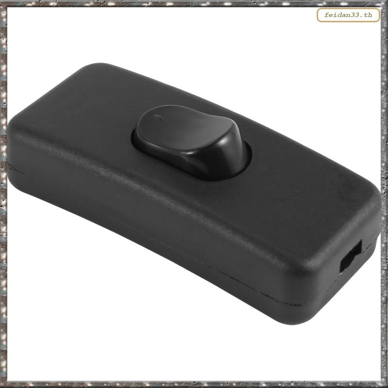 [LHY] 10 ชิ้น AC125V 3A 250V 6A สีดําเปิด/ปิดในสวิตช์สายไฟสําหรับห้องนอน