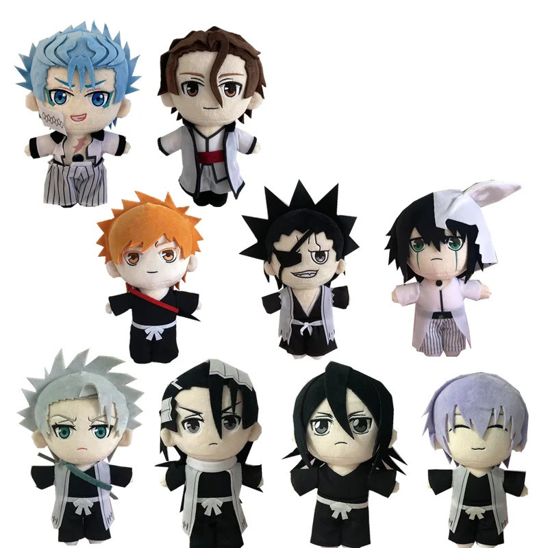 New BLEACH Kuchiki Byakuya Ulquiorra Cifer Kurosaki Ichigo 8" 20CM Plush Doll