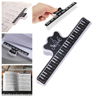 ของมาใหม่！คลิปหนีบกระดาษเปียโน 15CM คลิปหนีบสมุดโน้ตเพลง ที่หนีบโน้ต แบบพลาสติก