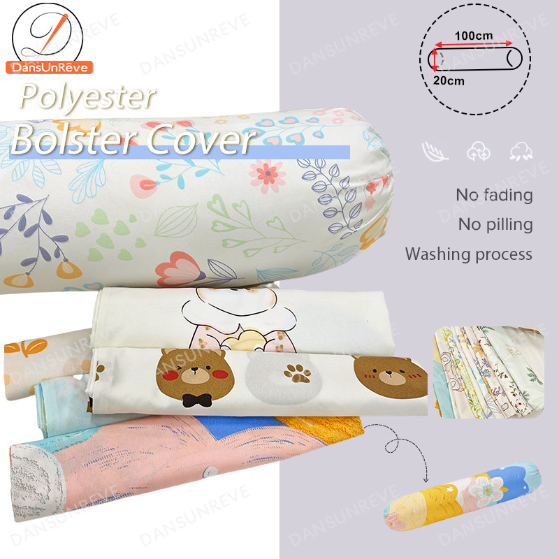 Dansunreve ปลอกหมอนยาว ปลอกหมอนข้าง 40 x 7.8 นิ้ว (100 x 20 cm) ดอกไม้ Bolster Case กระต่าย