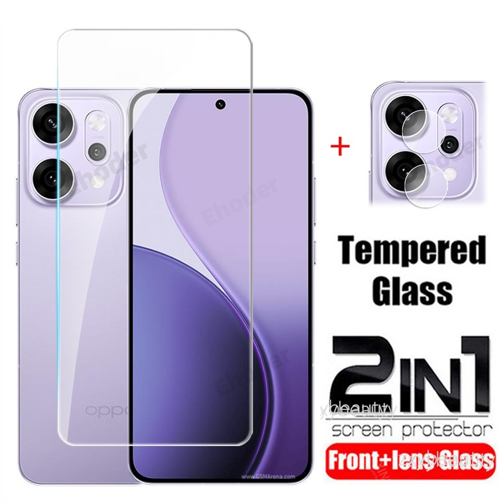 สําหรับ OPPO Reno 14 Pro 14F 13F 4G 5G 2025 ป้องกันหน้าจอคลุมทั้งหมดกระจกนิรภัยใสสําหรับ Reno14 14Pro Reno14Pro Reno13F Reno13 Reno14F ฟิล์มป้องกันเลนส์กล้อง