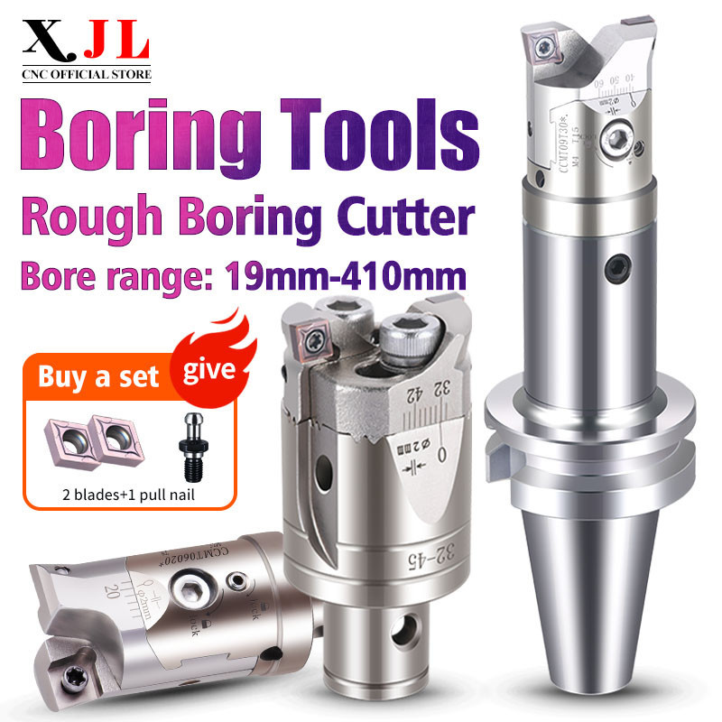 หยาบหัวน่าเบื่อปรับหยาบน่าเบื่อเครื่องตัดชุด BT40 ผู้ถือเครื่องมือ Double-edge น่าเบื่อเครื่องมือ Bore range 19 มม.-410 มม.