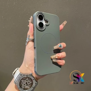 ซิลิโคนผิวด้าน เปลือกนิ่มแม่เหล็ก ไอพี 16 โปรแม็กซ์ เคสโทรศัพท์สําหรับ ไอโฟน 16 15 14 13 12 11 มือโปร สูงสุด 16 บวก 11ปลอกซิลิโคนกันกระแทกป้อ