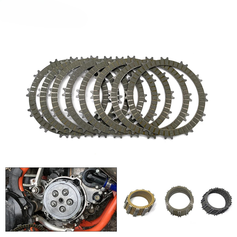 รถจักรยานยนต์สําหรับ KTM HUSQVARNA GAGAS คลัทช์แผ่นแรงเสียดทาน 101 มม./112 มม. SX EXC FE TE XCFW TC TX EC EX MC 125 250 450 Dirt Bike