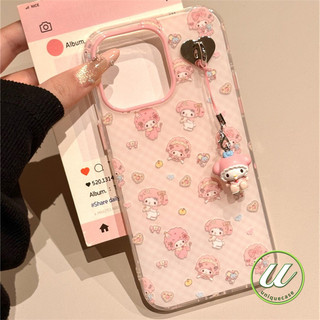 การ์ตูนเมโลดี้รักหัวใจโบว์ผูกดูเดิล เคส Realme C85 NOTE 70 50 60 X C75 14X C63 C67 C65 C71 5 6i 5i C55 C53 C20 C21Y C61