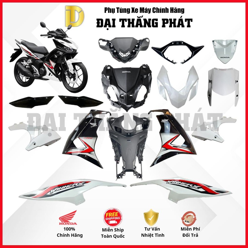 ผ้าคลุมรถ Winner 2024 สีดําและสีขาว - NHB55 - รุ่นมาตรฐานฮอนด้าแท้